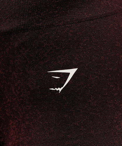 Women's Gymshark Adapt Fleck Seamless Shorts Cherry Purple