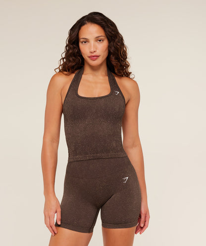 Women's Gymshark Adapt Fleck X Whitney Tank With Shelf Archive Brown