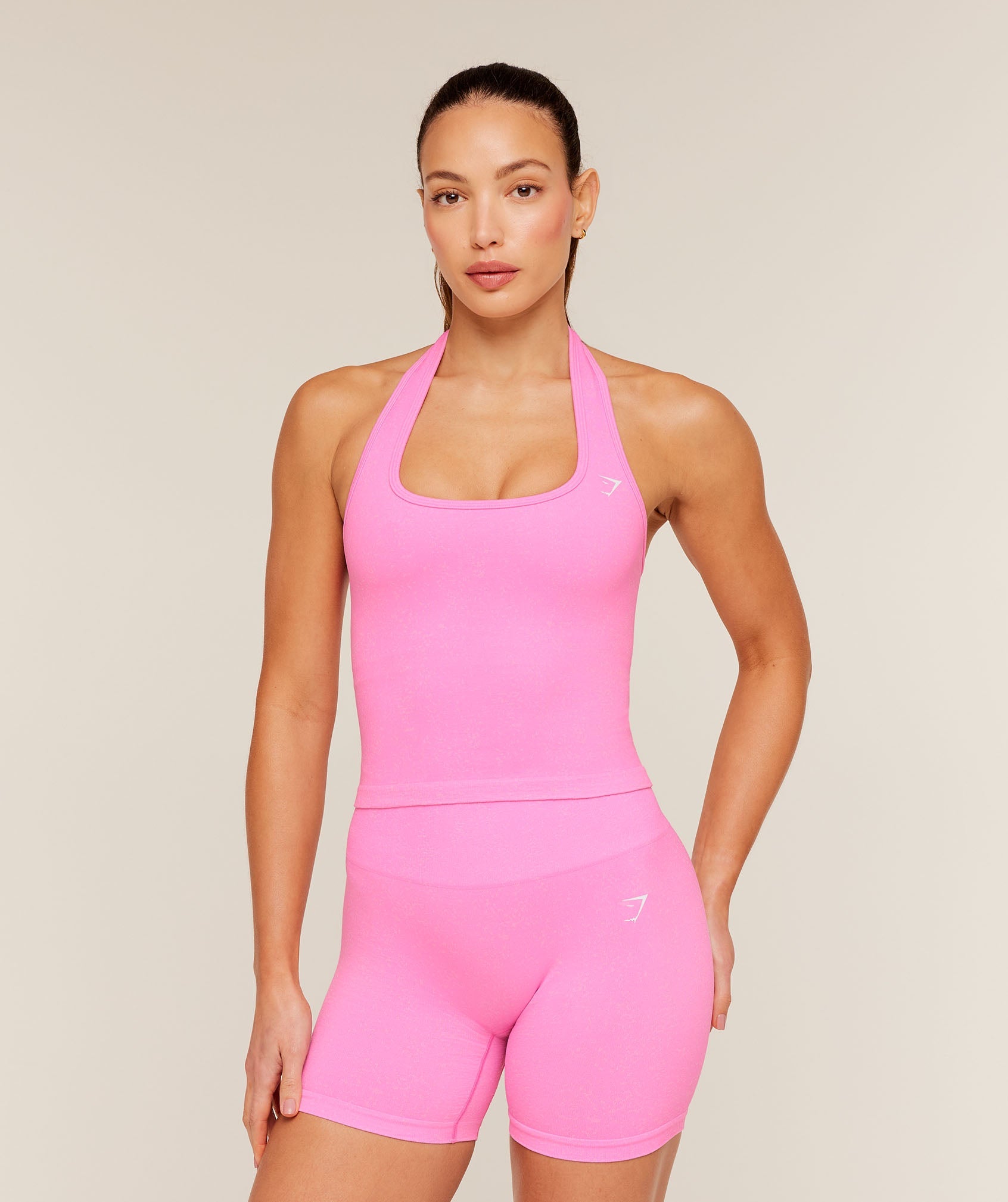 Women's Gymshark Adapt Fleck X Whitney Tank With Shelf Focus Pink