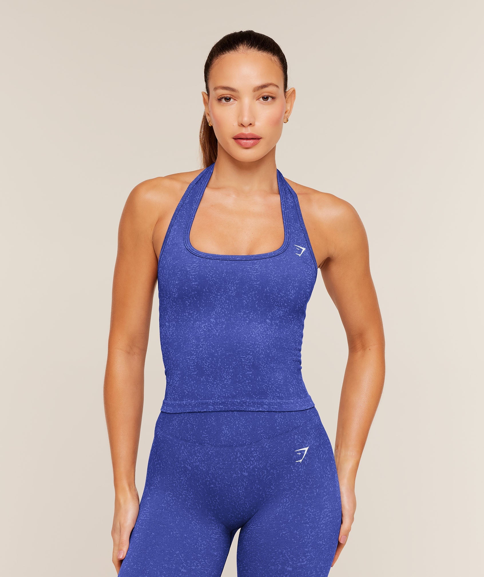 Women's Gymshark Adapt Fleck X Whitney Tank With Shelf Force Blue