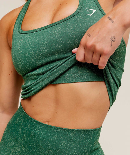 Women's Gymshark Adapt Fleck X Whitney Tank With Shelf Lift Green