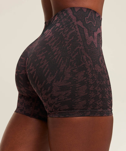 Women's Gymshark Adapt Houndstooth Shorts Black