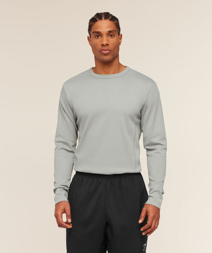 Gymshark Off Duty Long Sleeve T-Shirt Smokey Grey