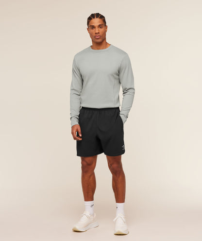 Gymshark Off Duty Long Sleeve T-Shirt Smokey Grey