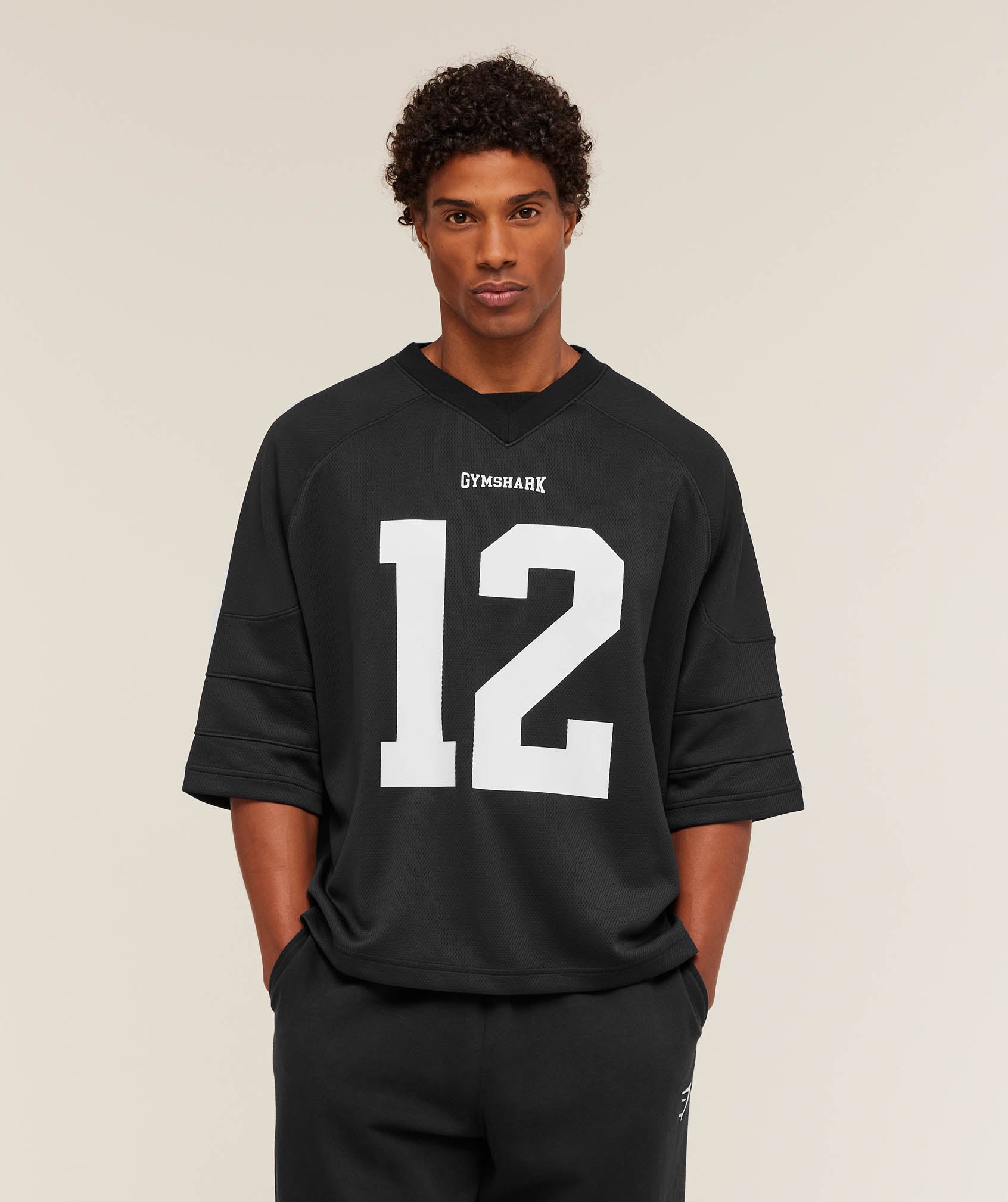 Gymshark American Football Jersey Black