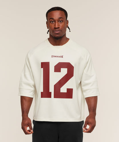 Gymshark American Football Jersey Soft White
