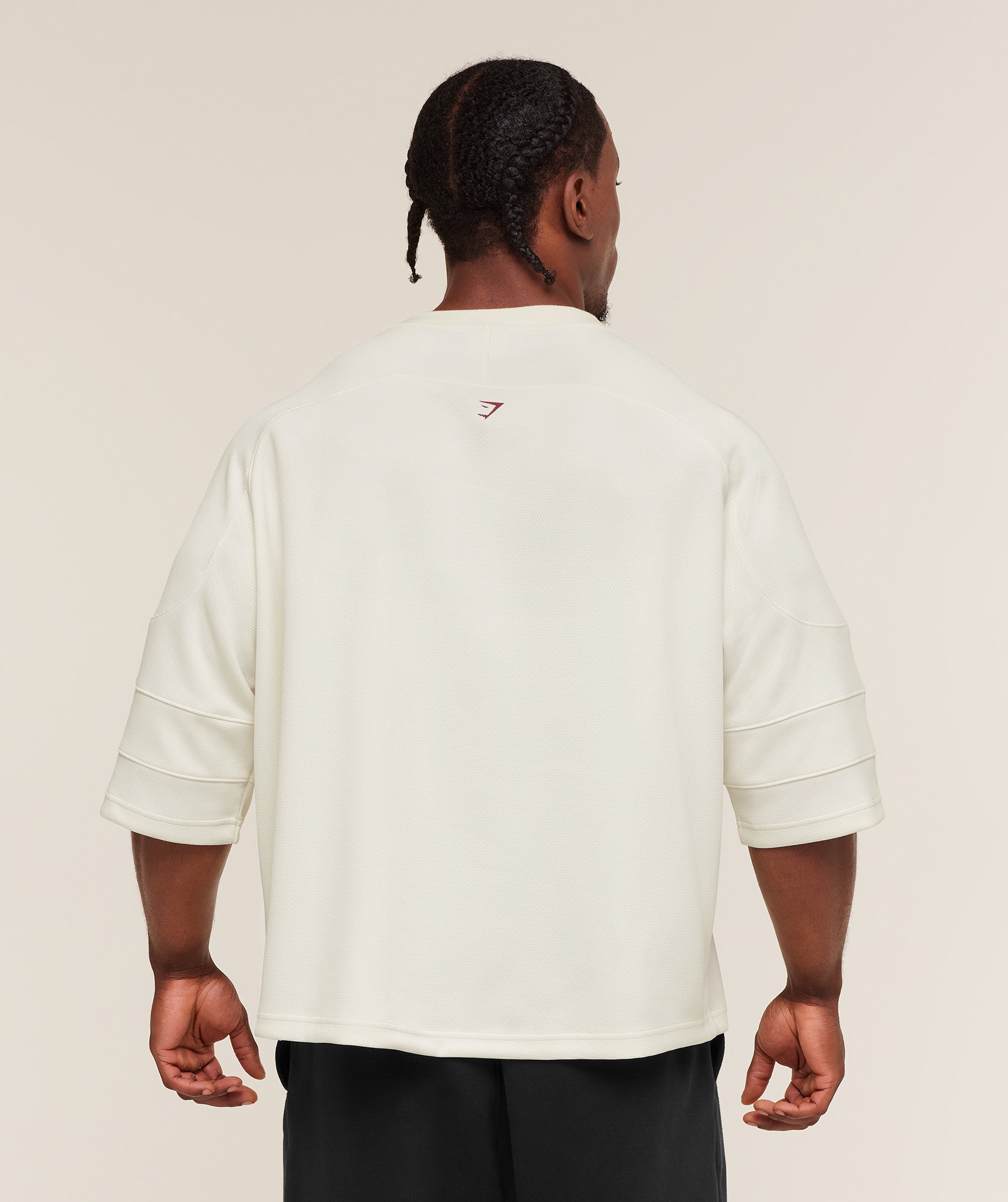 Women's Gymshark American Football Jersey Soft White