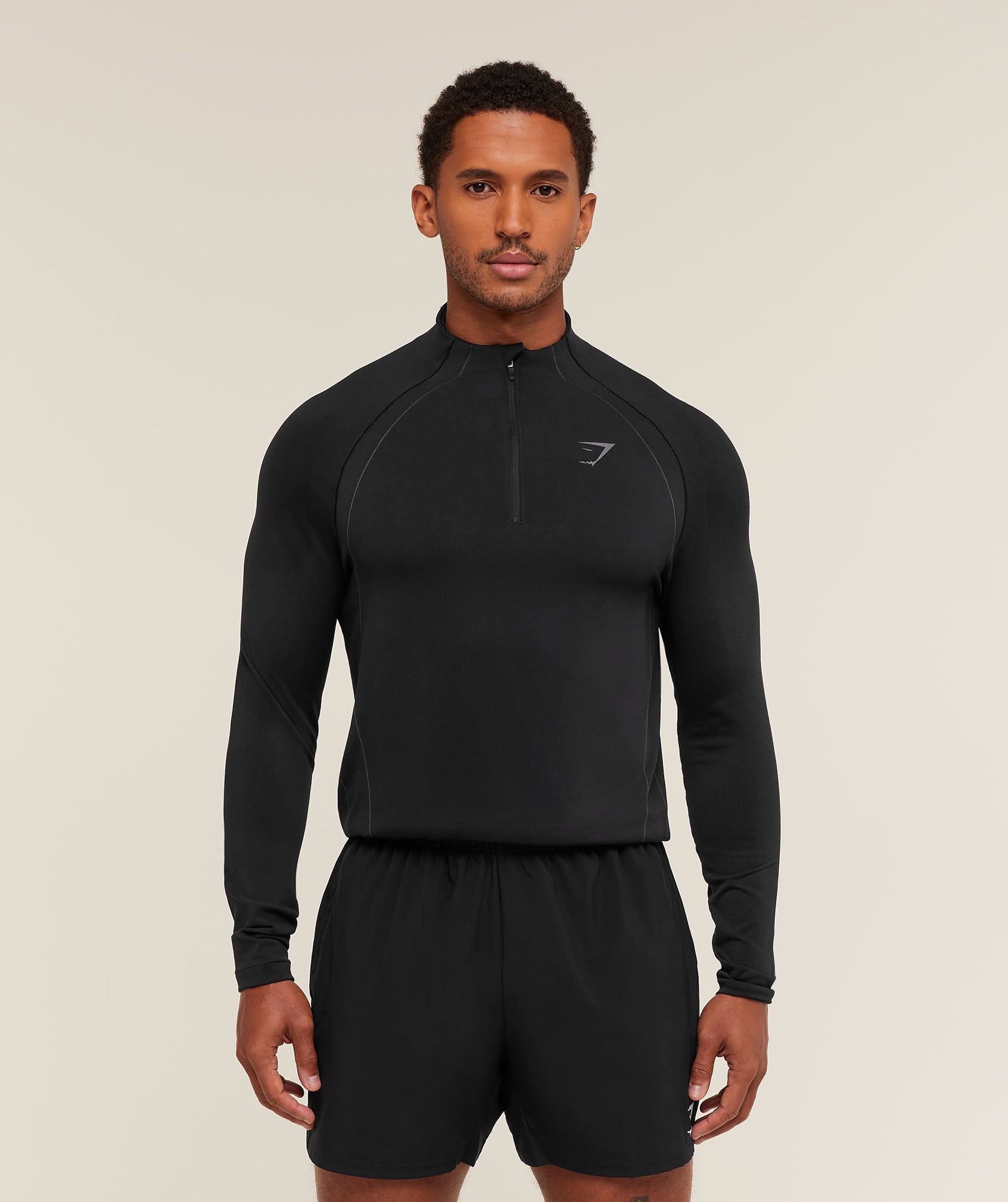 Gymshark Apex Seamless 1/4 Zip Black