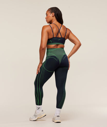 Women's Gymshark Apex Seamless Leggings Heavy Blue