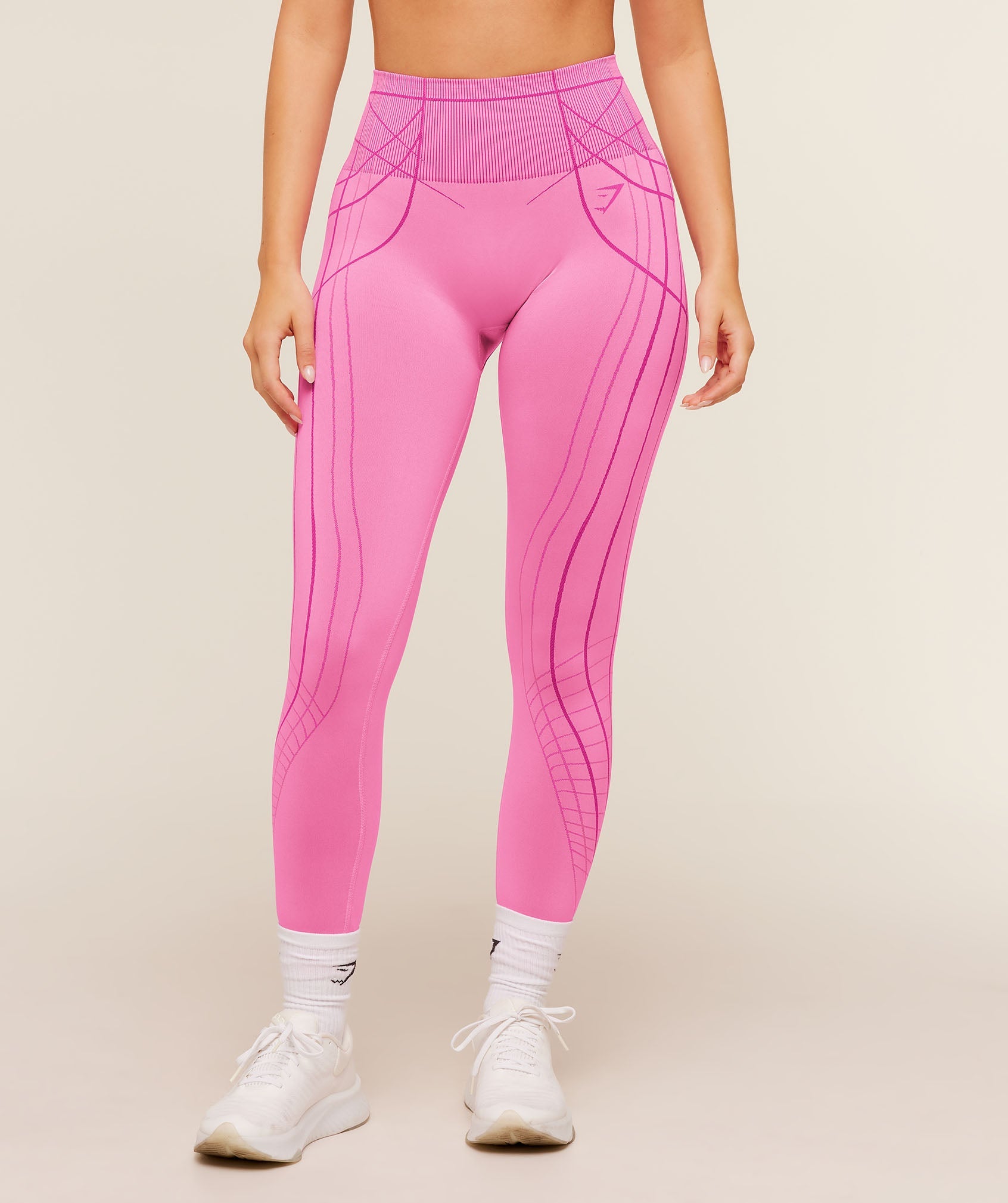 Women's Gymshark Apex Seamless Leggings Focus Pink