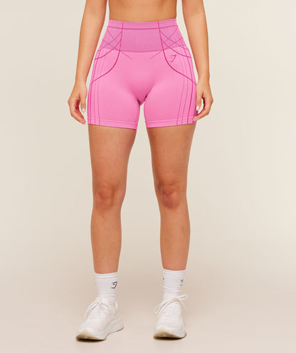Women's Gymshark Apex Seamless Shorts Focus Pink