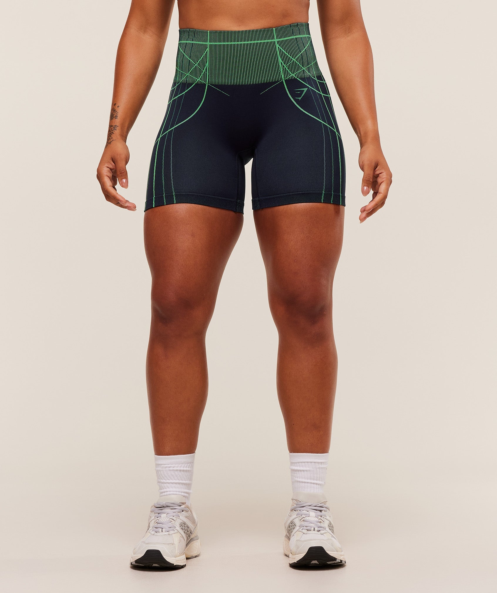 Women's Gymshark Apex Seamless Shorts Heavy Blue