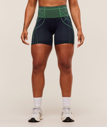 Women's Gymshark Apex Seamless Shorts Heavy Blue