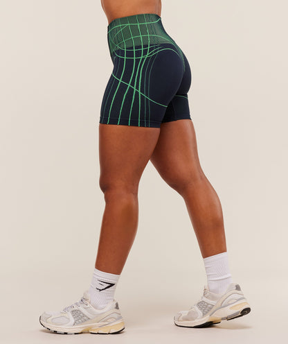 Women's Gymshark Apex Seamless Shorts Heavy Blue
