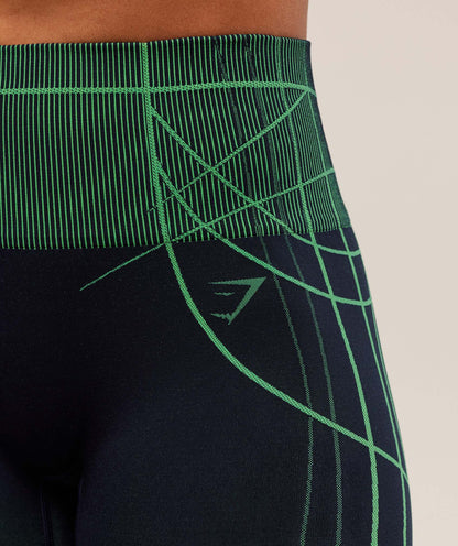 Women's Gymshark Apex Seamless Shorts Heavy Blue