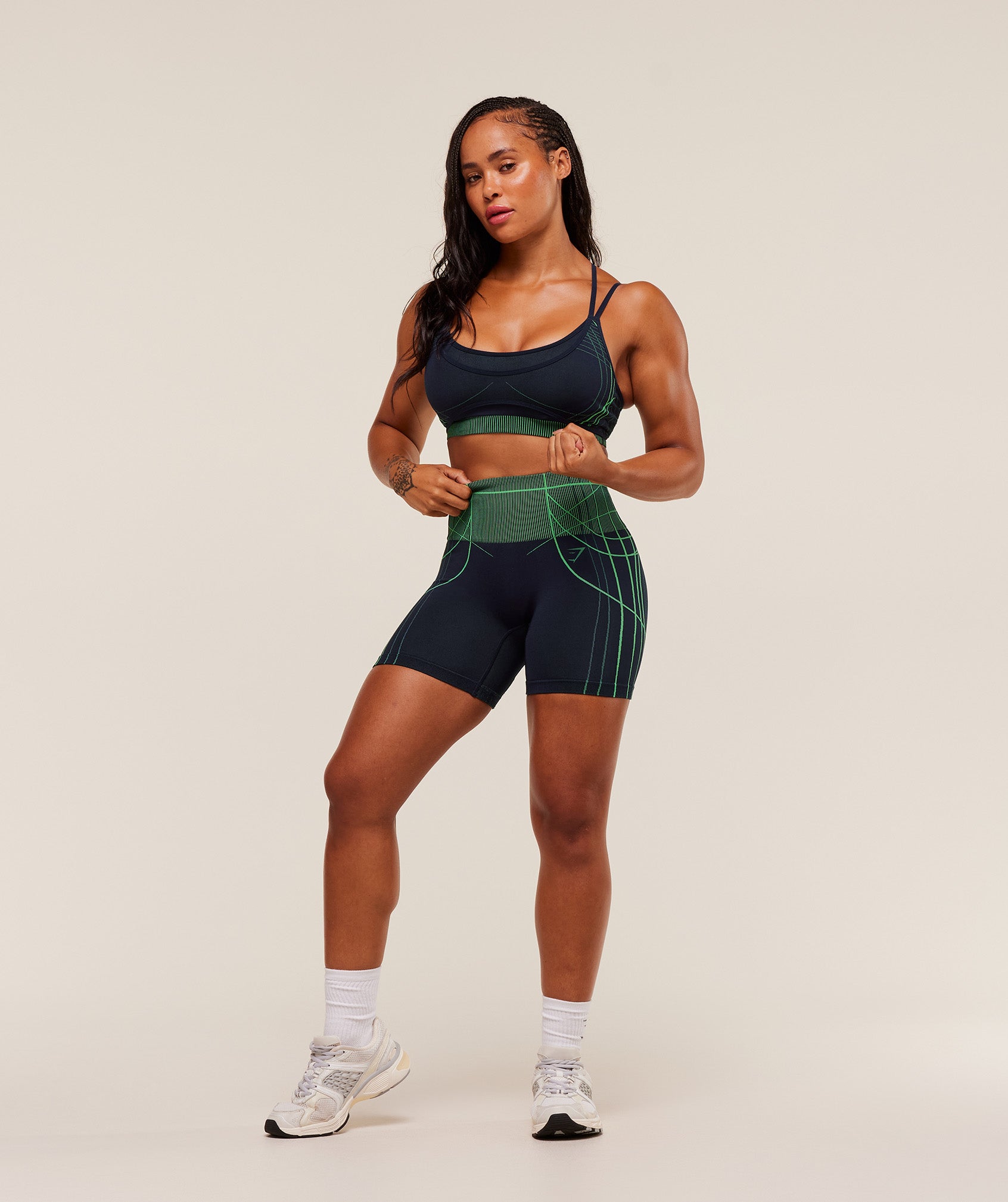 Women's Gymshark Apex Seamless Shorts Heavy Blue