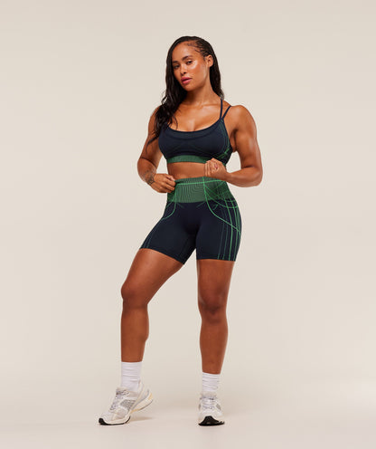 Women's Gymshark Apex Seamless Shorts Heavy Blue