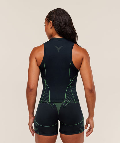 Women's Gymshark Apex Seamless Tank Heavy Blue