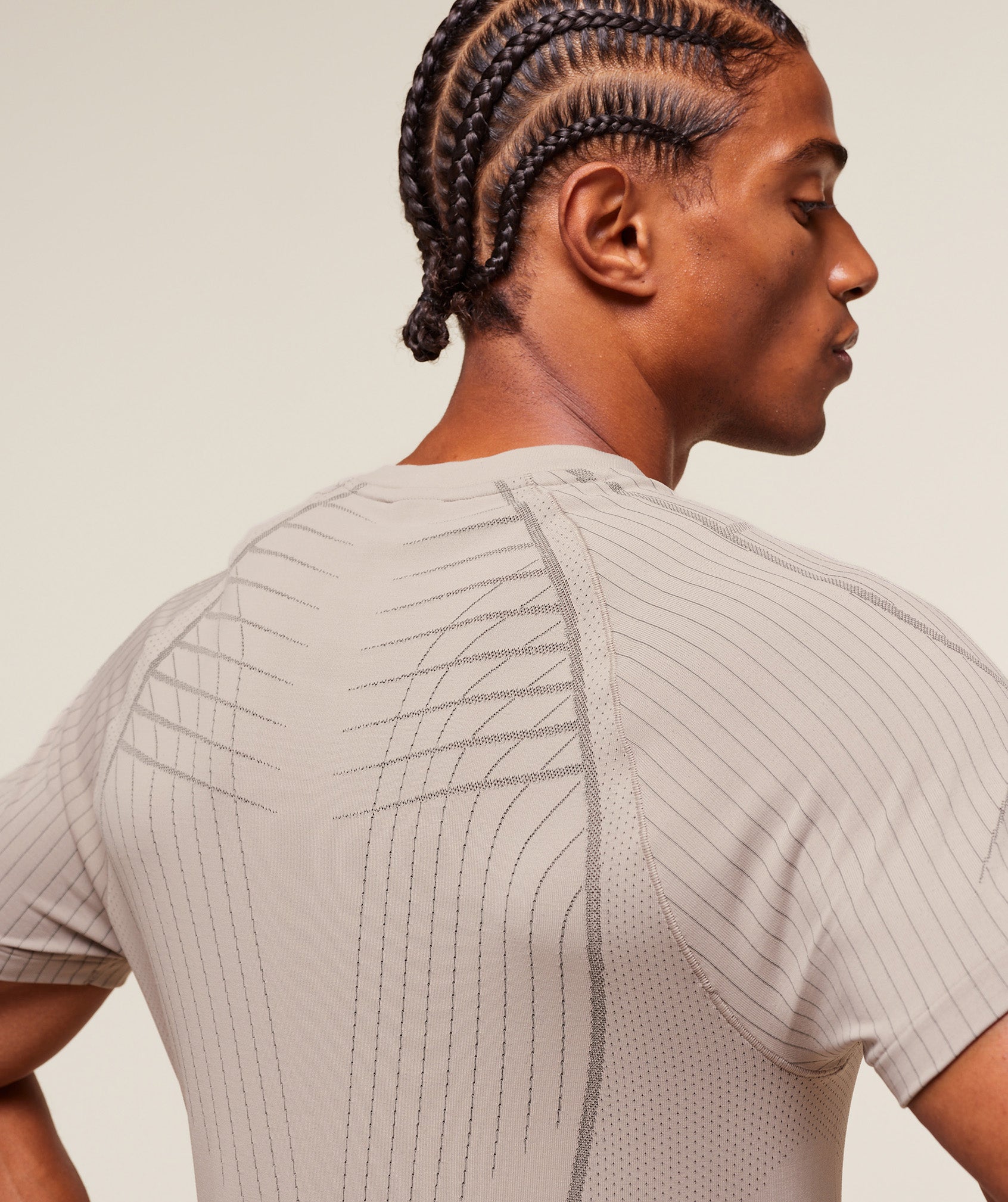 Gymshark Apex Seamless T-Shirt Mushroom Grey