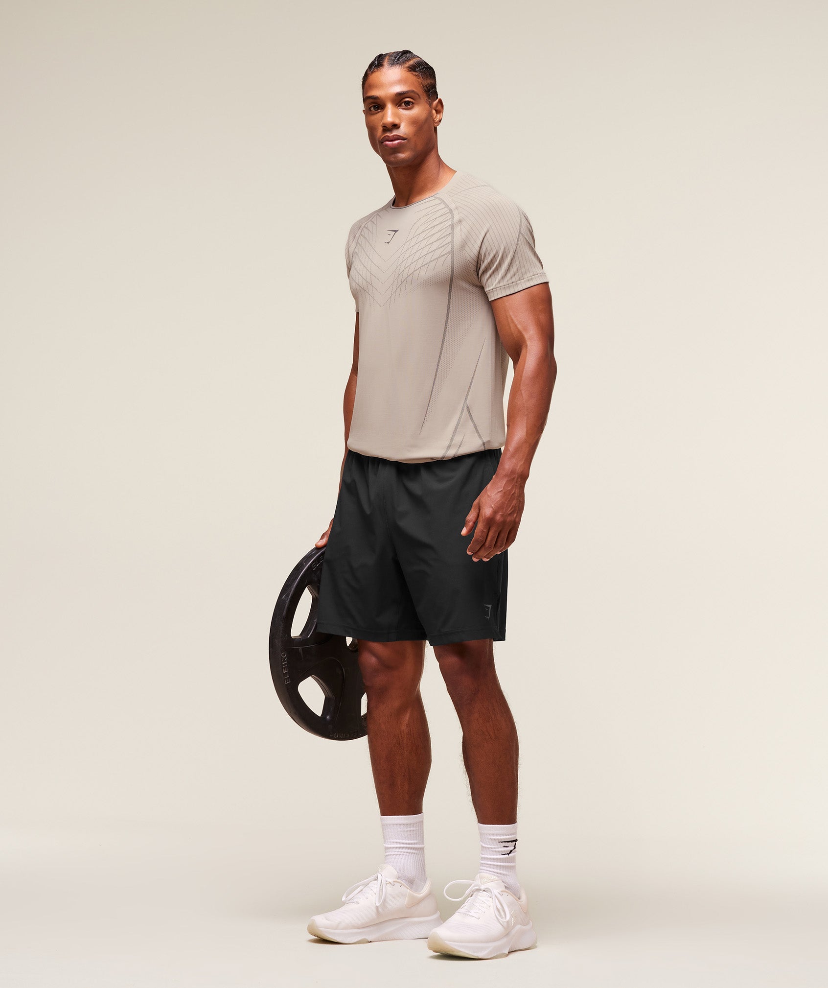 Gymshark Apex Seamless T-Shirt Mushroom Grey