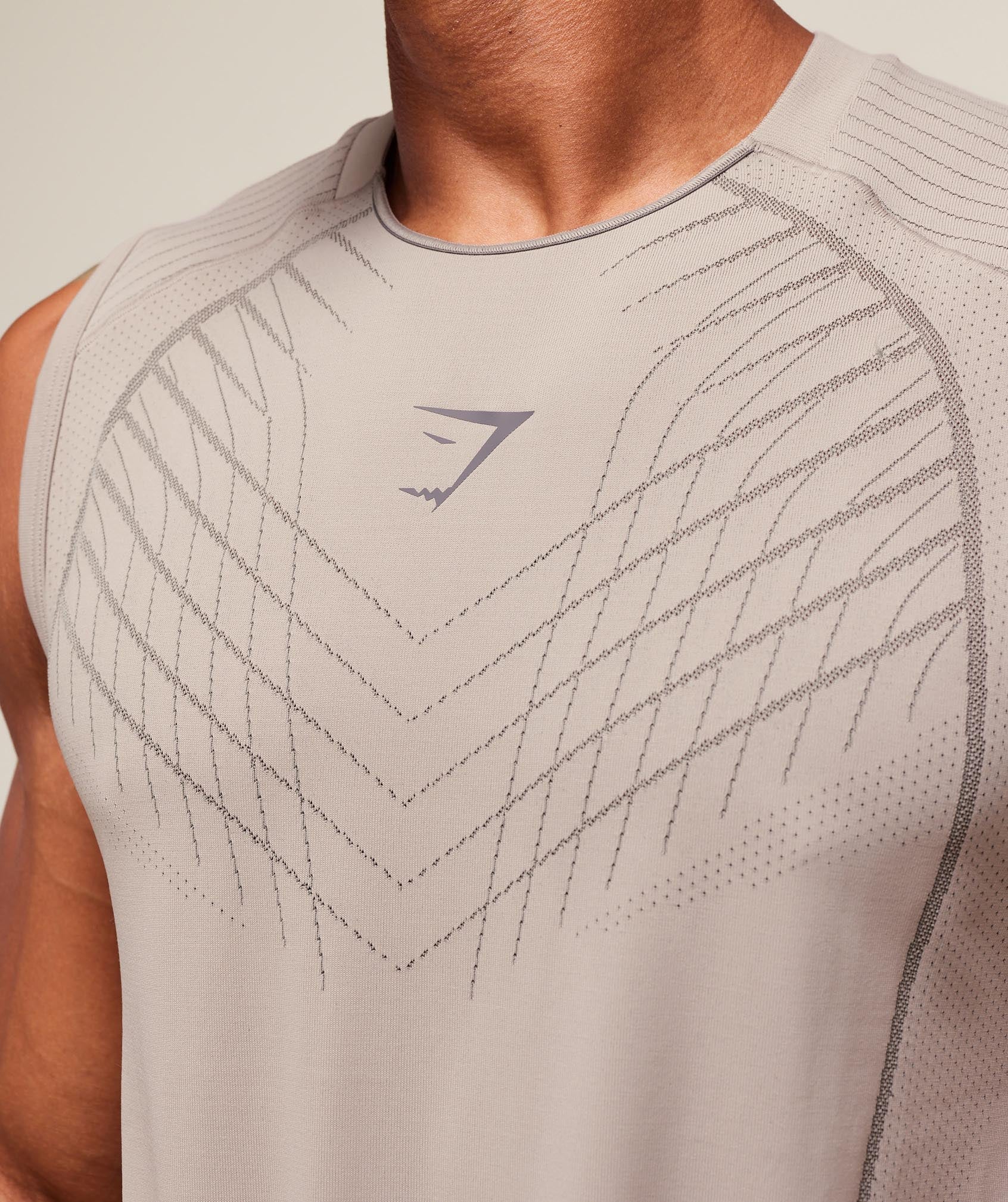 Gymshark Apex Seamless Tank Mushroom Grey