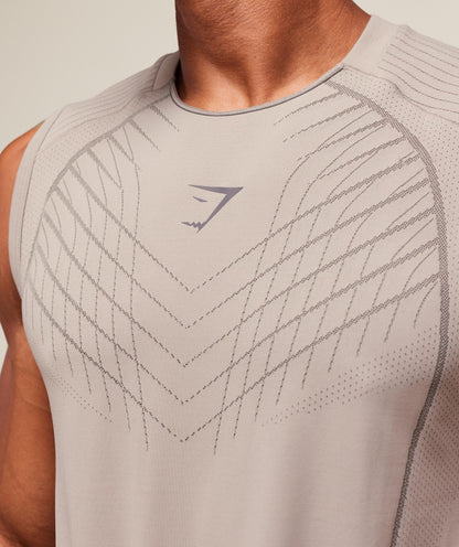 Gymshark Apex Seamless Tank Mushroom Grey