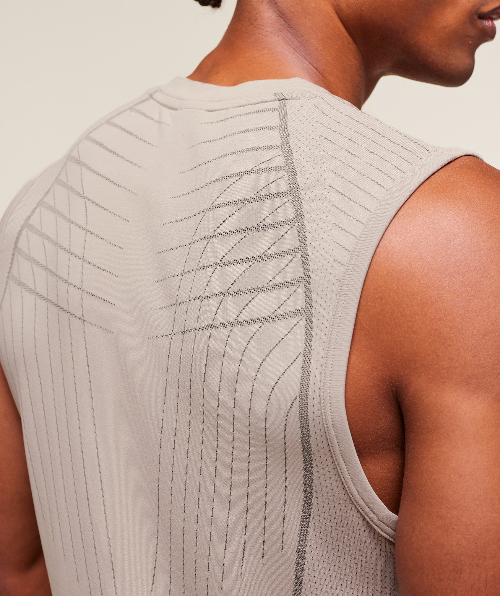 Gymshark Apex Seamless Tank Mushroom Grey