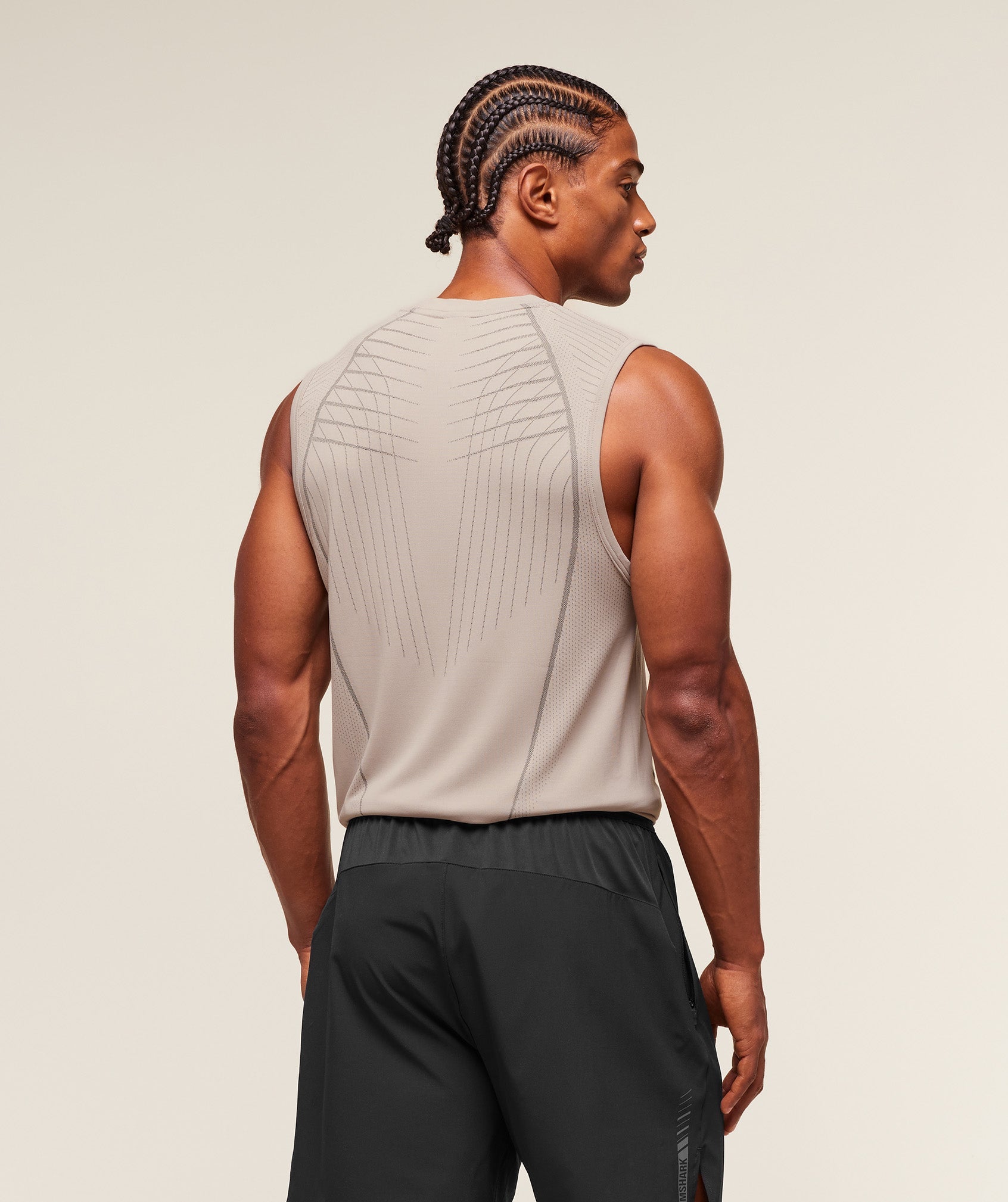 Gymshark Apex Seamless Tank Mushroom Grey