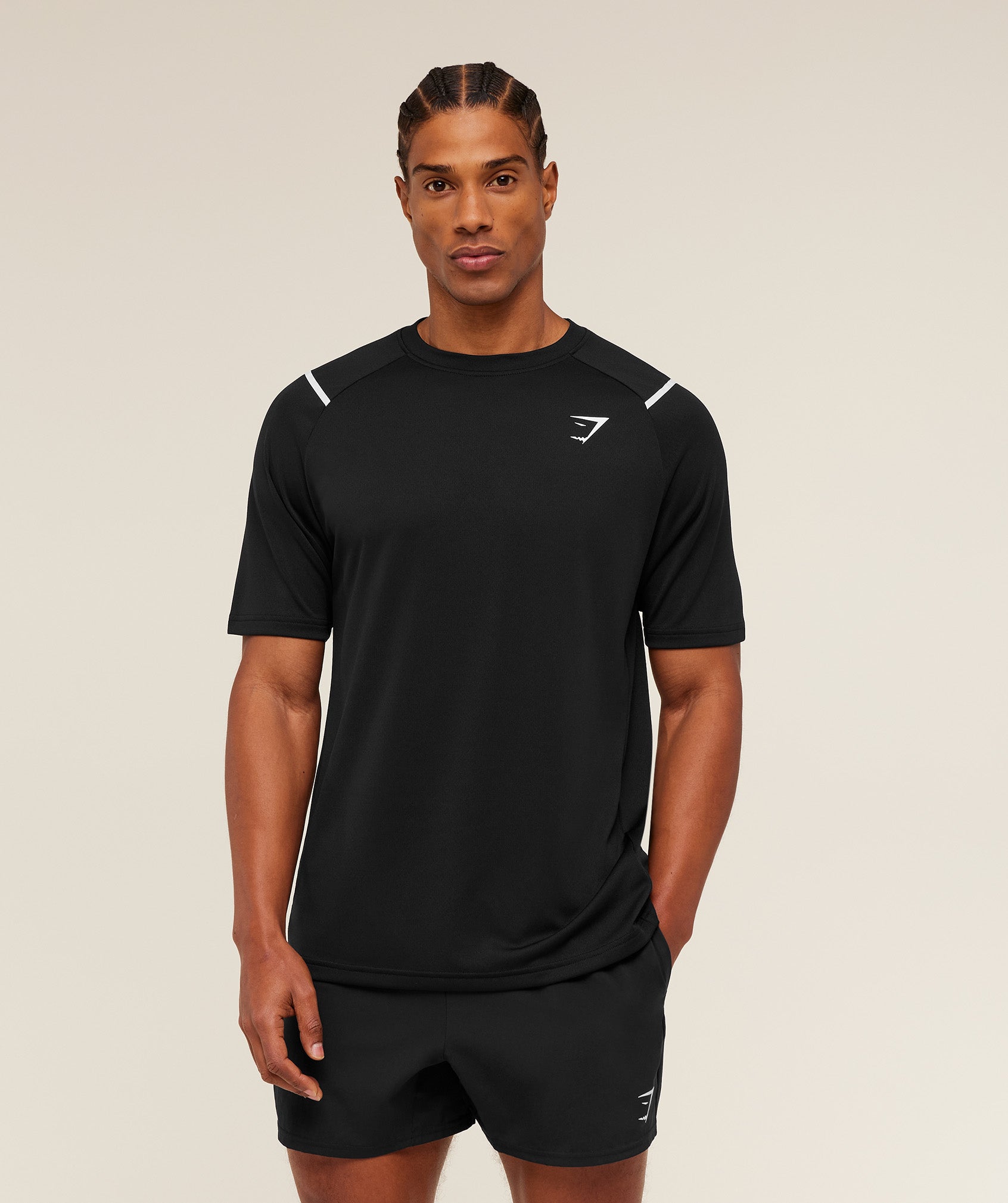 Gymshark Arrival Contrast T-Shirt Black