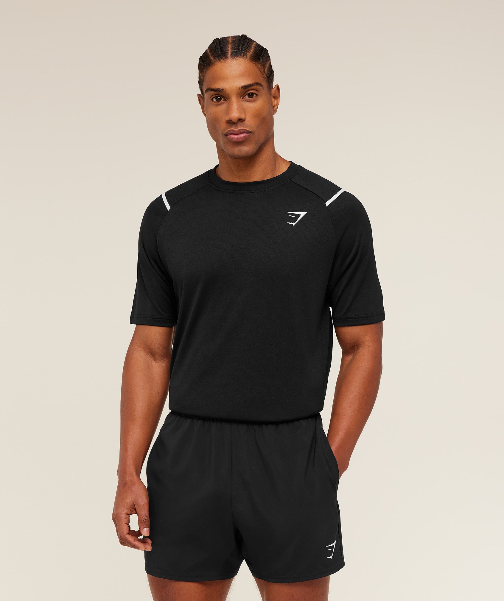 Gymshark Arrival Contrast T-Shirt Black