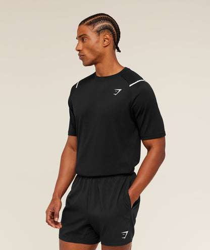 Gymshark Arrival Contrast T-Shirt Black