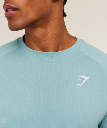 Gymshark Arrival Contrast T-Shirt Flow Blue