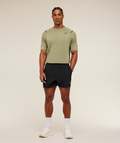 Gymshark Arrival Contrast T-Shirt Grounded Green