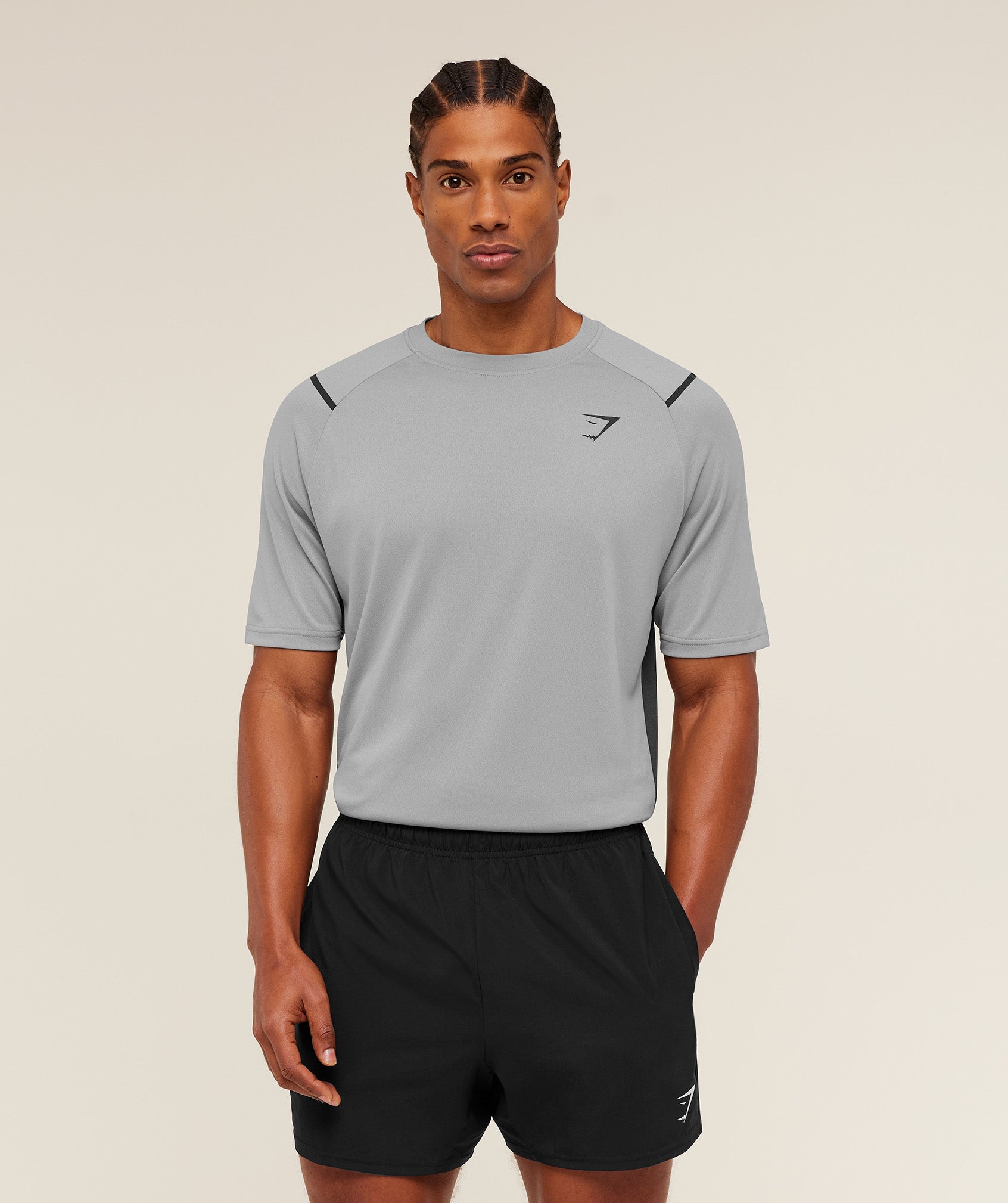 Gymshark Arrival Contrast T-Shirt Smokey Grey