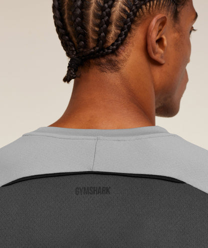 Gymshark Arrival Contrast T-Shirt Smokey Grey