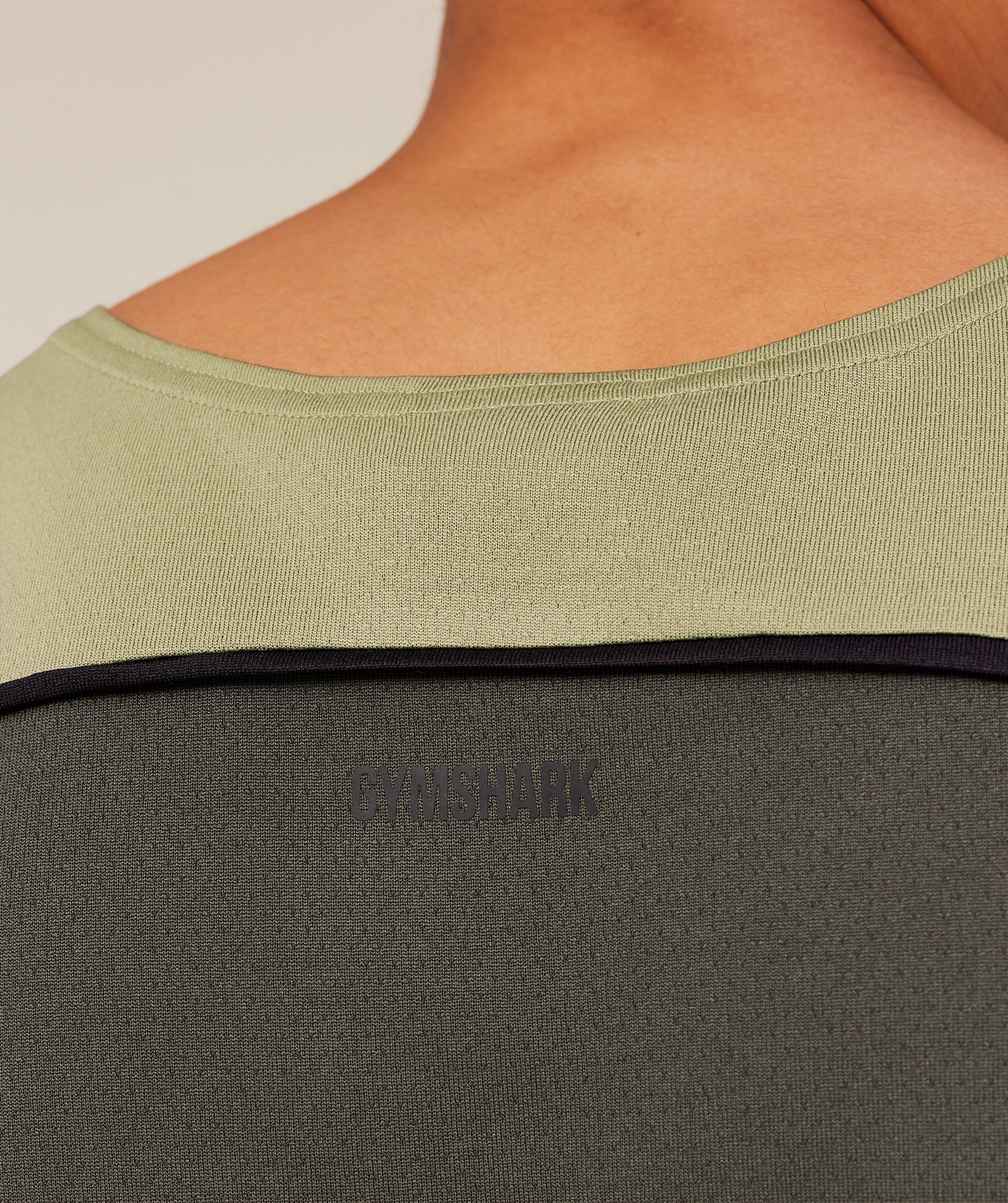 Gymshark Arrival Contrast Tank Grounded Green