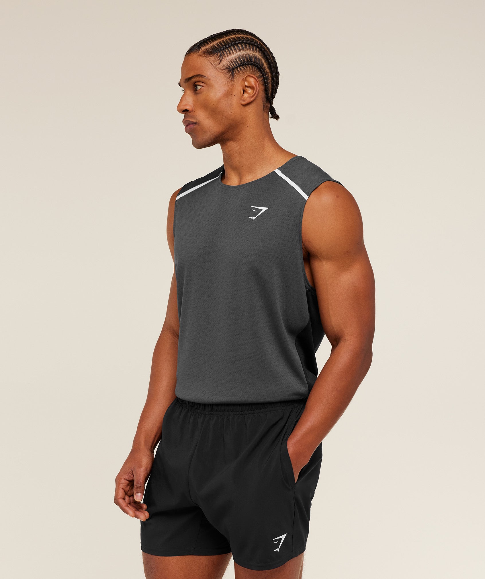 Gymshark Arrival Contrast Tank Grey