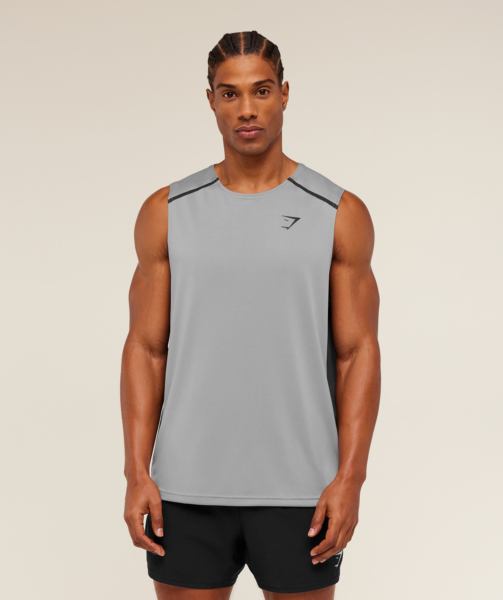 Gymshark Arrival Contrast Tank Smokey Grey