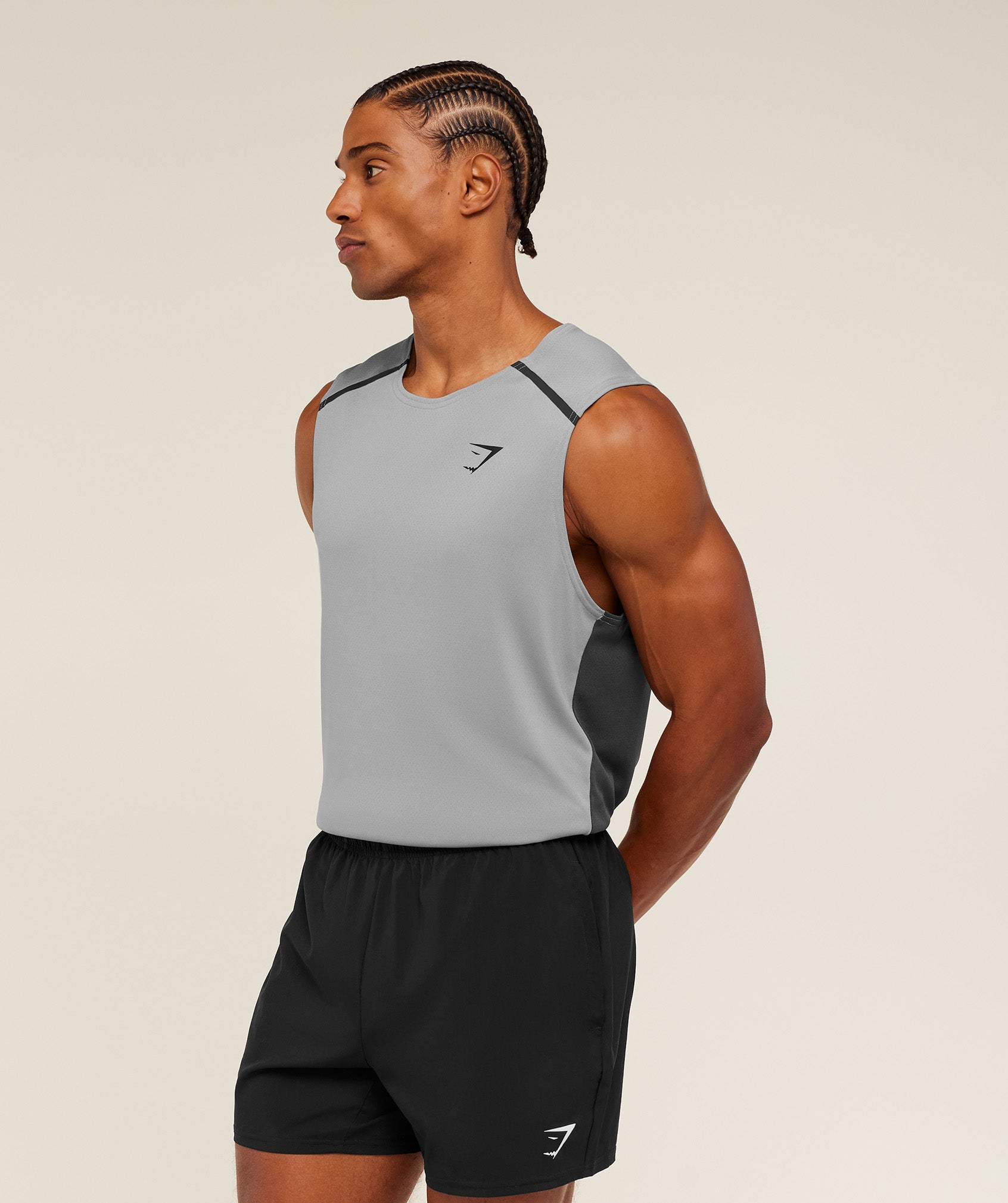 Gymshark Arrival Contrast Tank Smokey Grey