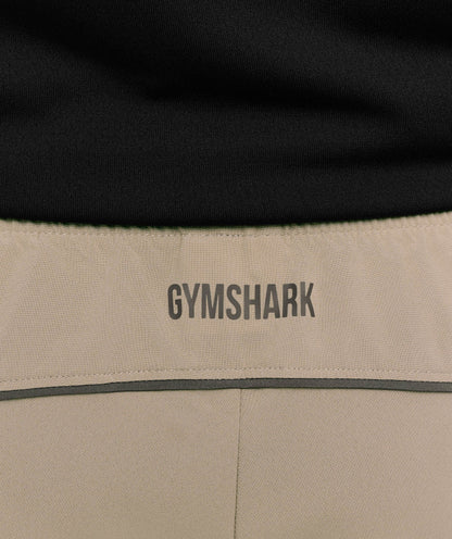 Gymshark Arrival Block 6" Shorts Cement Brown