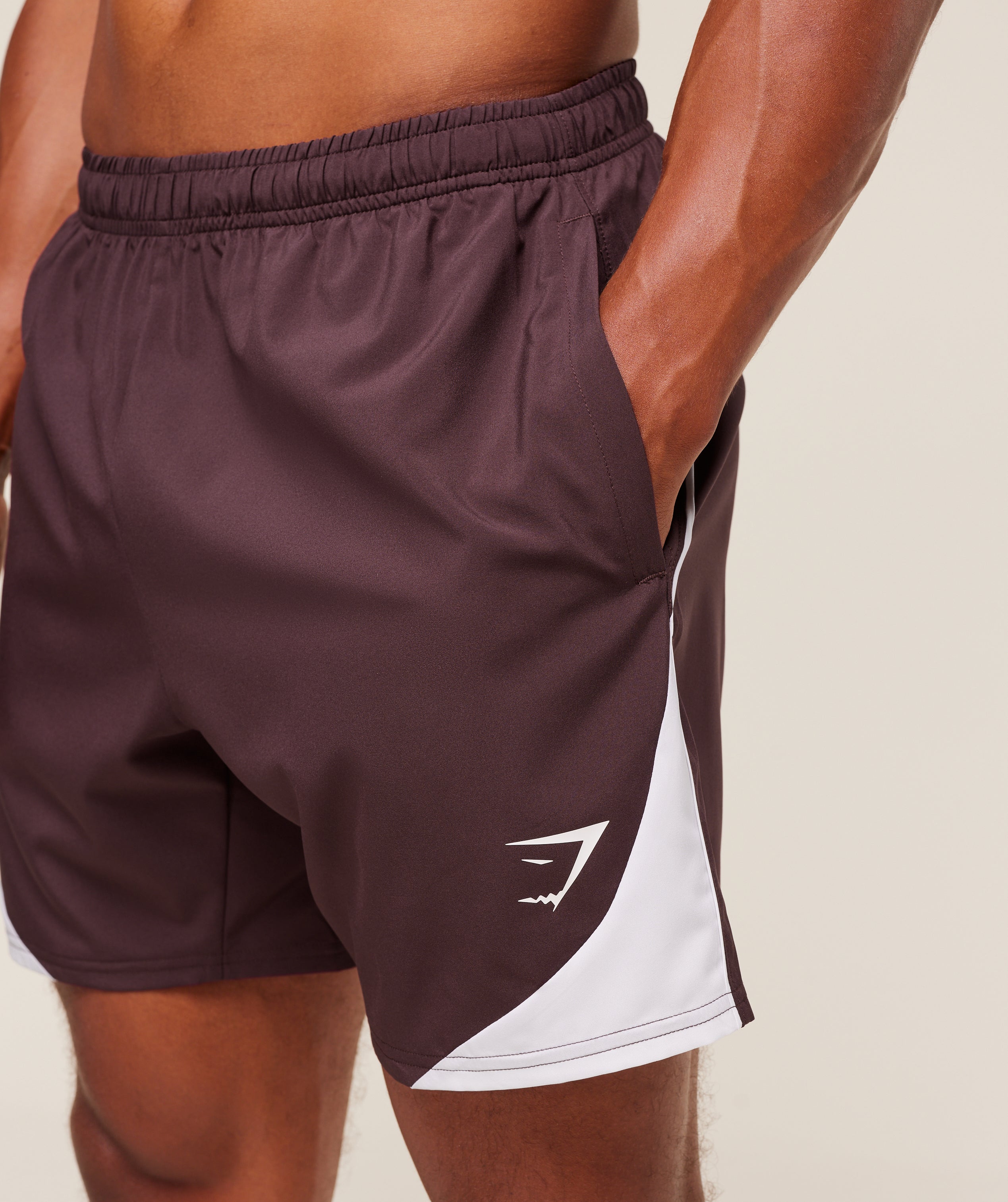 Gymshark Arrival Block 6" Shorts Cherry Purple