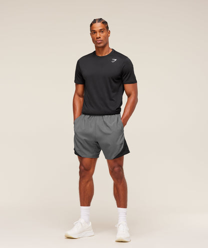Gymshark Arrival Block 6" Shorts Dark Grey
