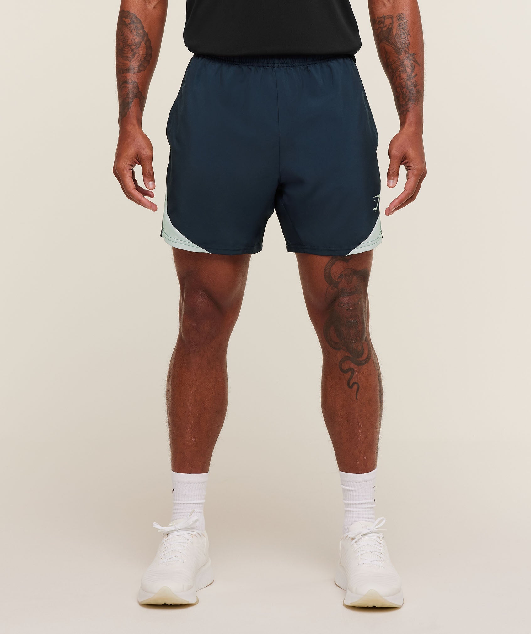 Gymshark Arrival Block 6" Shorts Navy