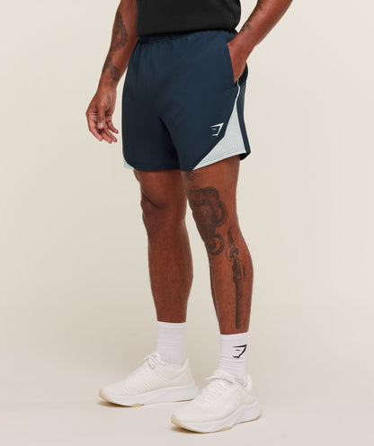 Gymshark Arrival Block 6" Shorts Navy