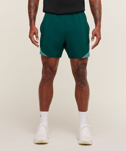 Gymshark Arrival Block 6" Shorts Weighted Teal