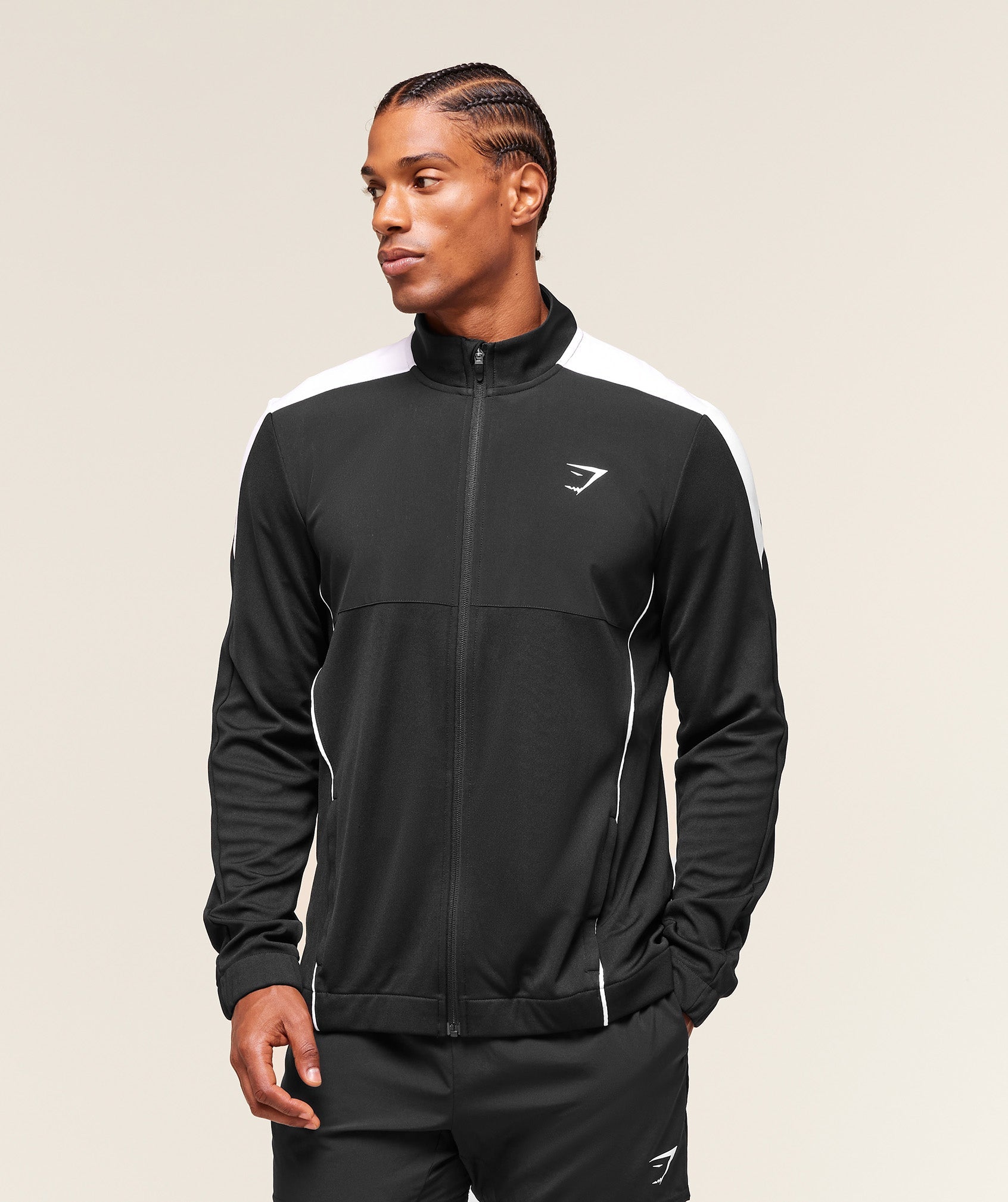 Gymshark Arrival Block Track Jacket Black