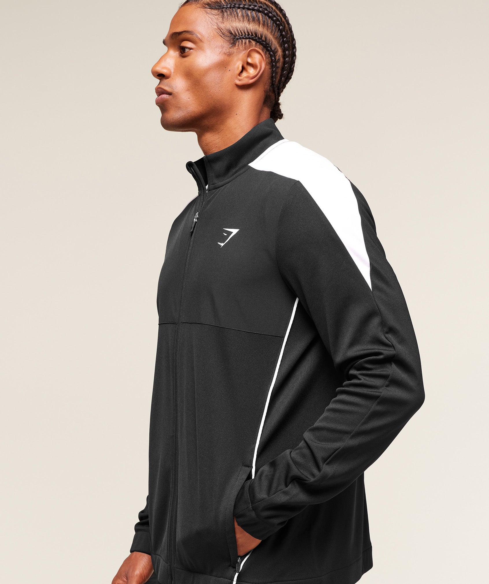 Gymshark Arrival Block Track Jacket Black