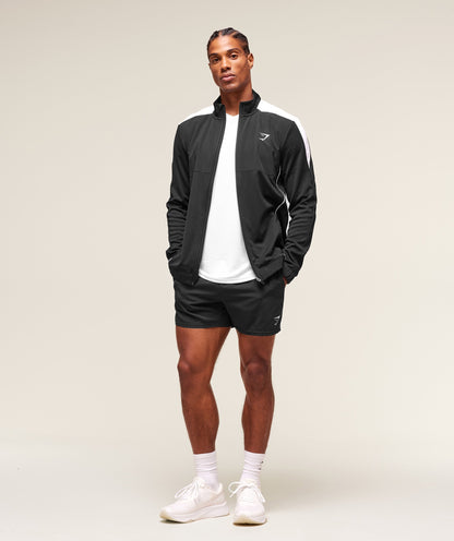 Gymshark Arrival Block Track Jacket Black