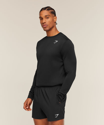 Gymshark Arrival Long Sleeve T-Shirt Black