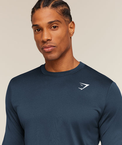 Gymshark Arrival Long Sleeve T-Shirt Navy